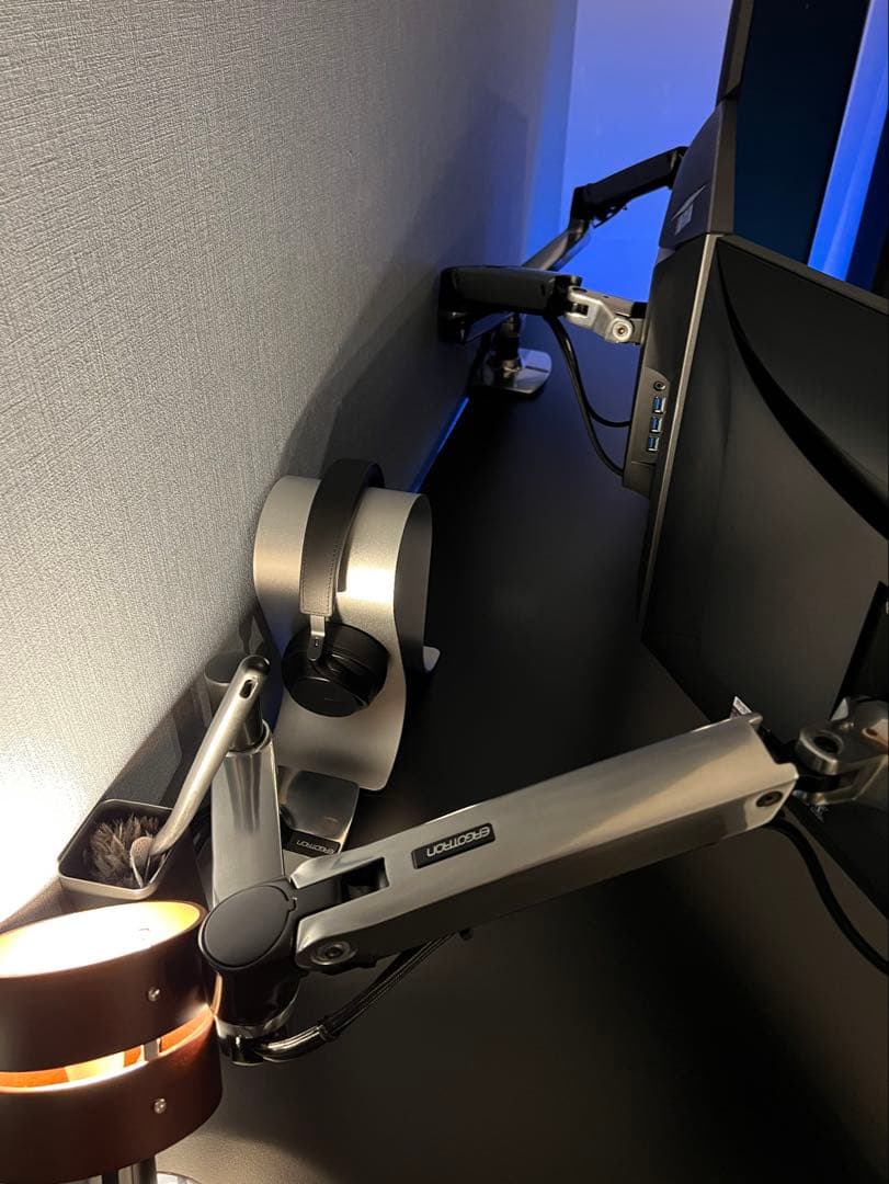 エルゴトロン モニターアーム ダブル&シングル 2個セット