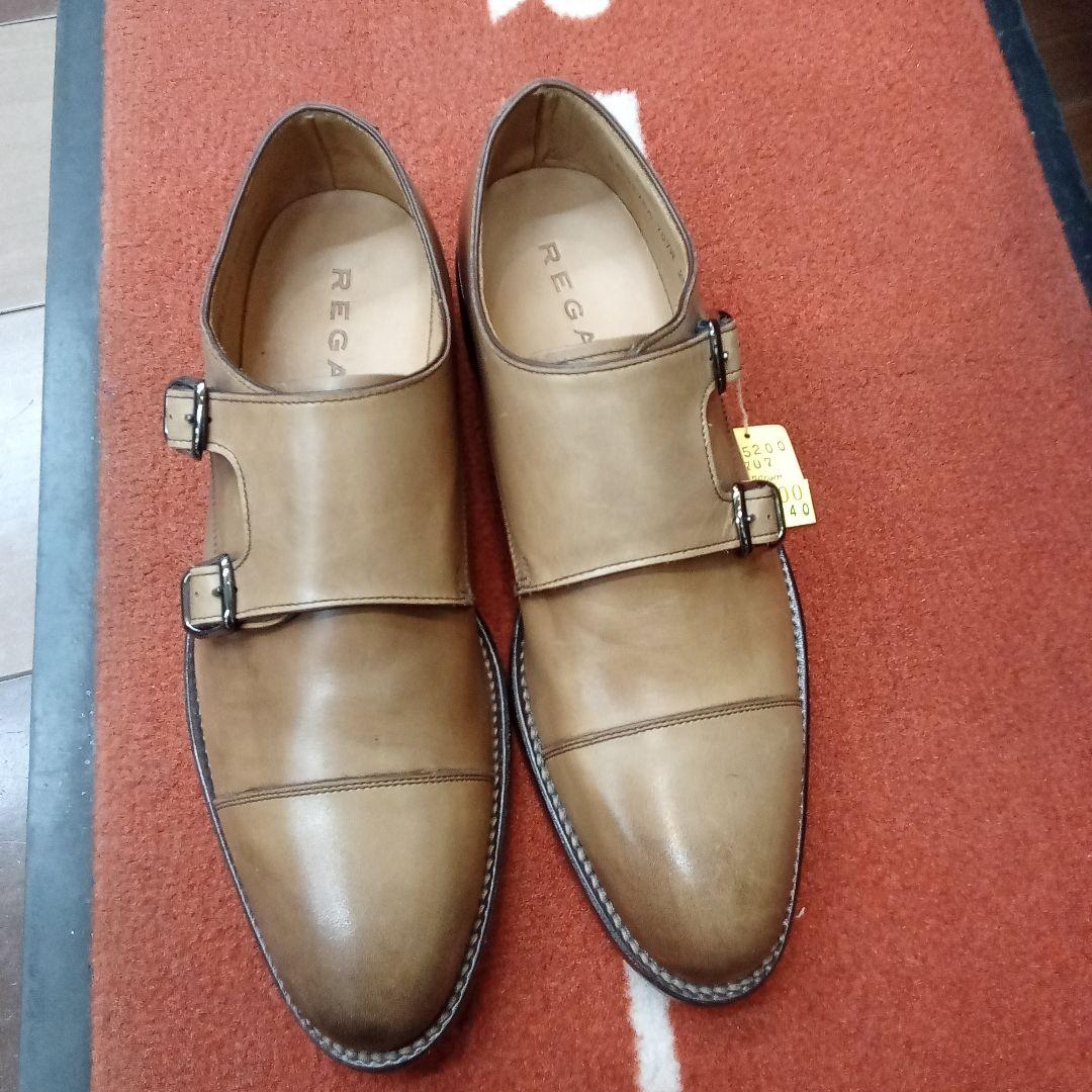 35200円REGAL ダブルモンクブラウン☆新品未使用２５．０㎝ゴアテックス