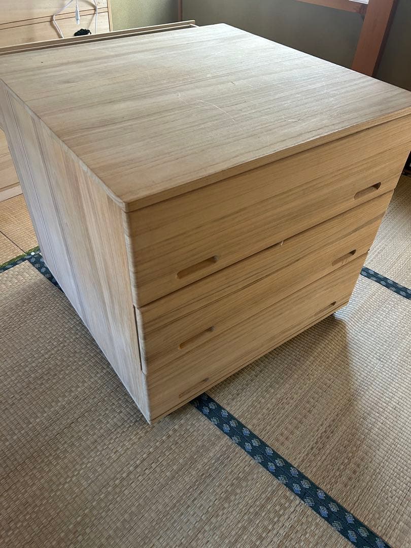 桐タンス　両面3段チェスト