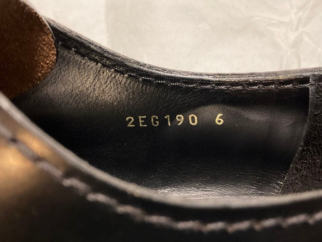 PRADA レースアップレザーシューズ UK6 2EG190 ブラック プラダ