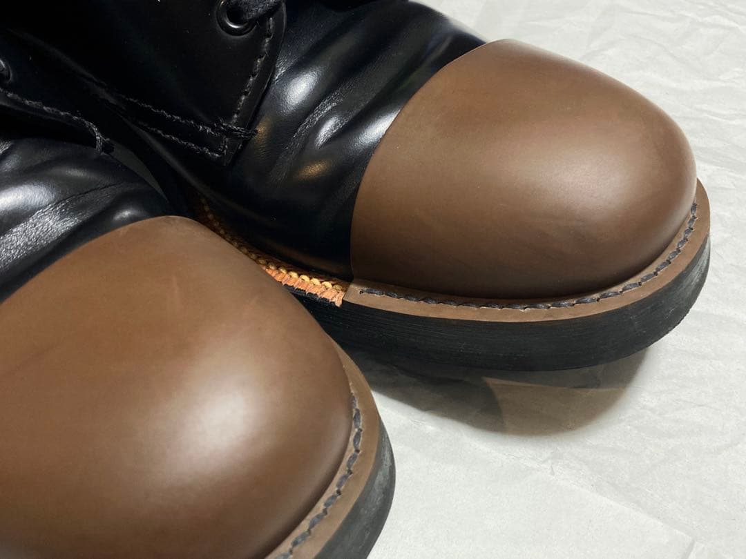 PRADA レースアップレザーシューズ UK6 2EG190 ブラック プラダ