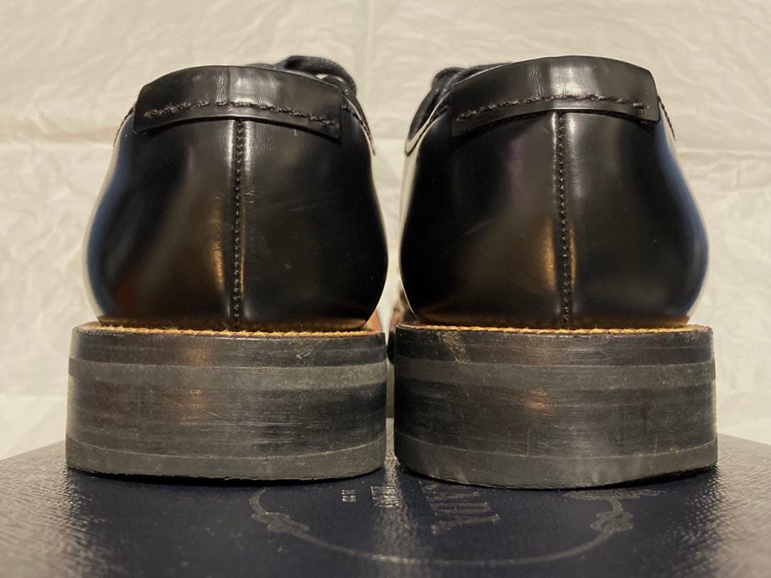 PRADA レースアップレザーシューズ UK6 2EG190 ブラック プラダ