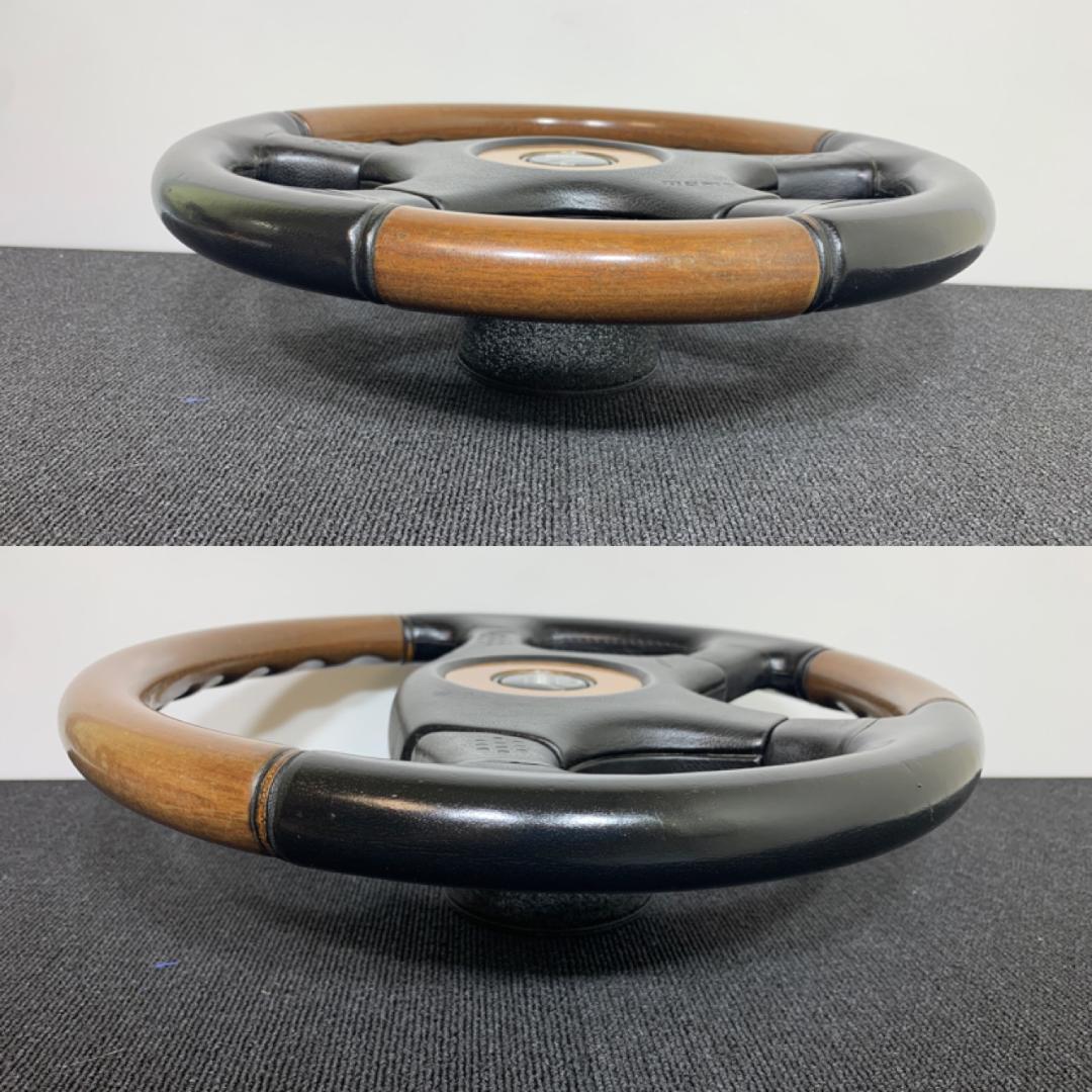 モモ オリンピック 3 ステアリング 35Φ 希少モデル ウッド レザー 当時物