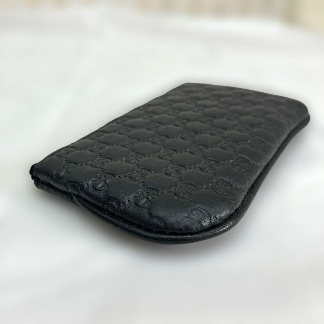 【美品】Gucci ブラックレザーキーケース スマートキー　ケース　黒