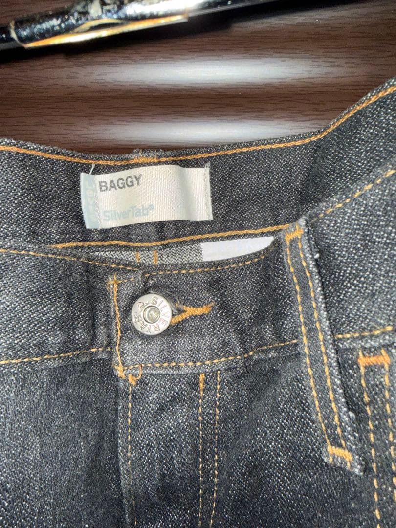 Levis SilverTab ブラックデニム バギーW33 L32 古着
