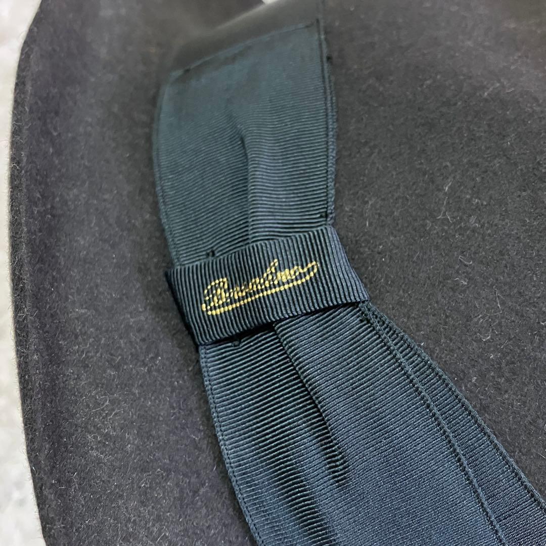 Borsalino ボルサリーノ ラビット リボン 中折れハット 帽子 イタリア