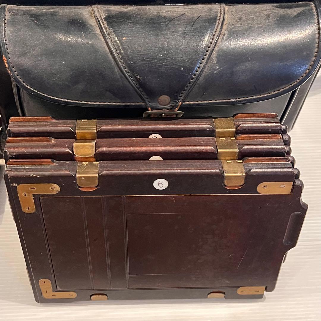 年代物 OKUHARA CAMERA オクハラカメラ 蛇腹 木製 大判