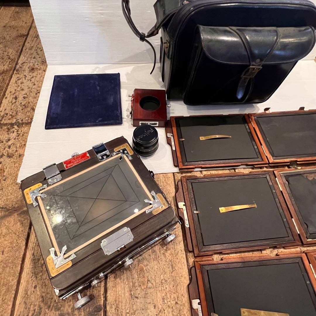 年代物 OKUHARA CAMERA オクハラカメラ 蛇腹 木製 大判
