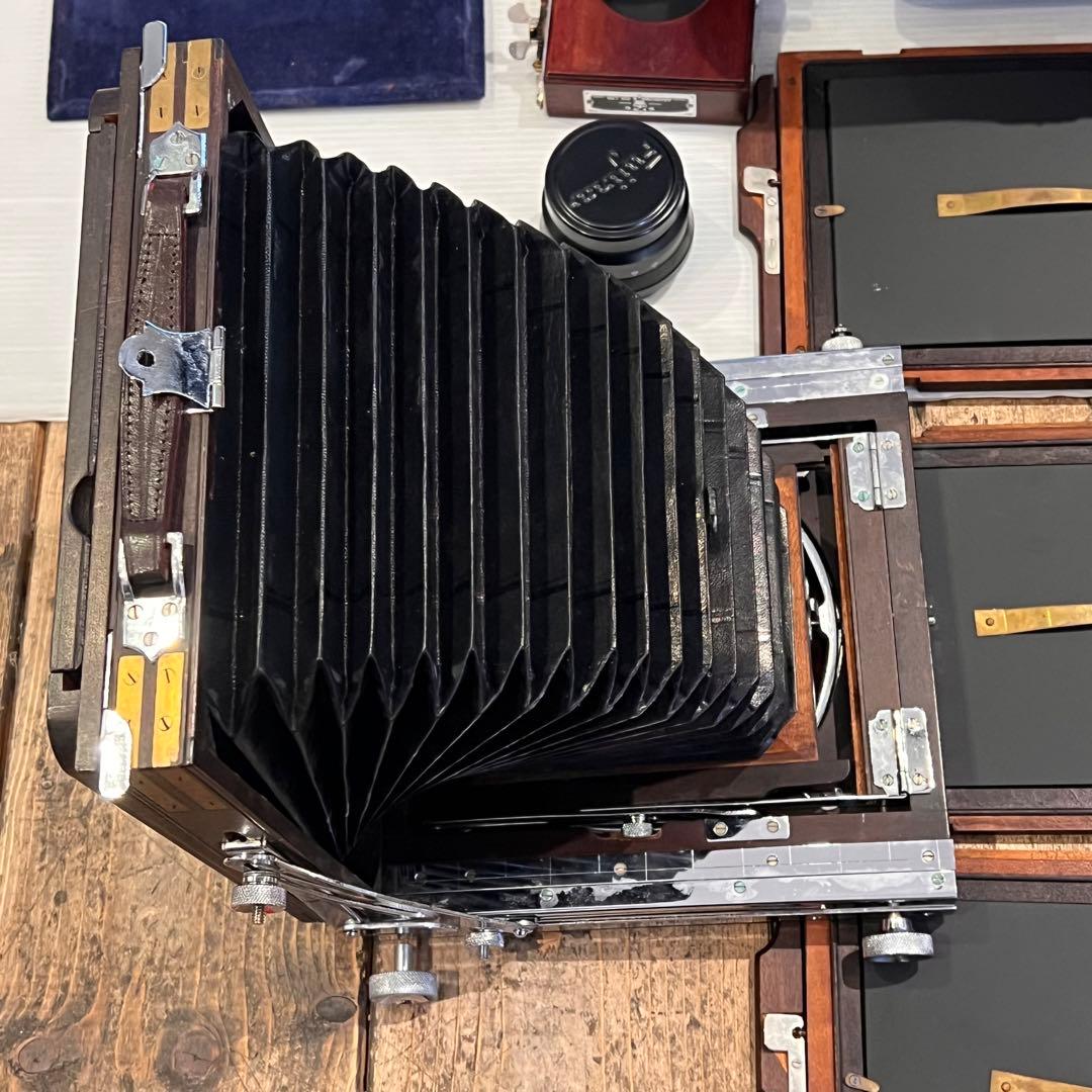 年代物 OKUHARA CAMERA オクハラカメラ 蛇腹 木製 大判