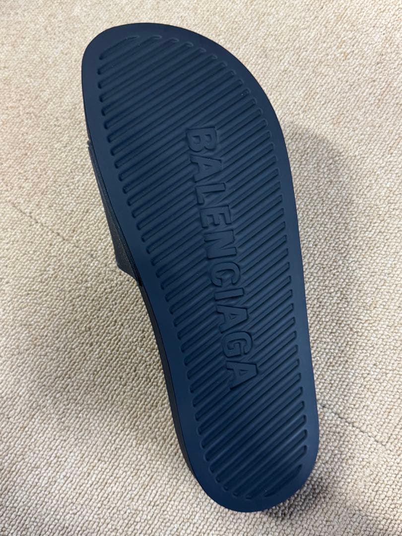 BALENCIAGA ブラック ロゴ サンダル イタリア正規品 新品未使用 42