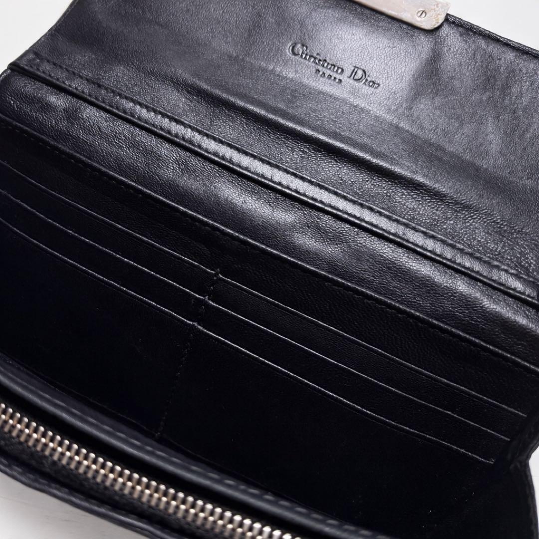 Christian Dior ディオール キルティング 長財布 ブラック