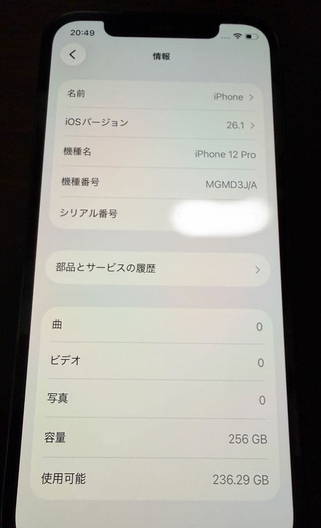 iPhone 12 Pro 256gbブルー　 本体のみ