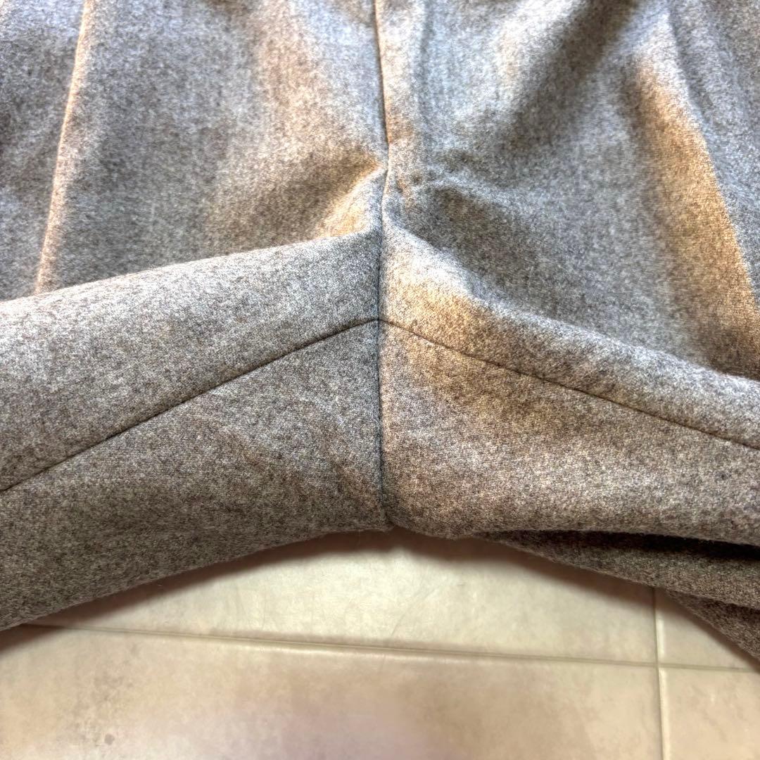 【極美品】GERMANO カノニコ ウールフラノサイドアジャスターパンツ 44