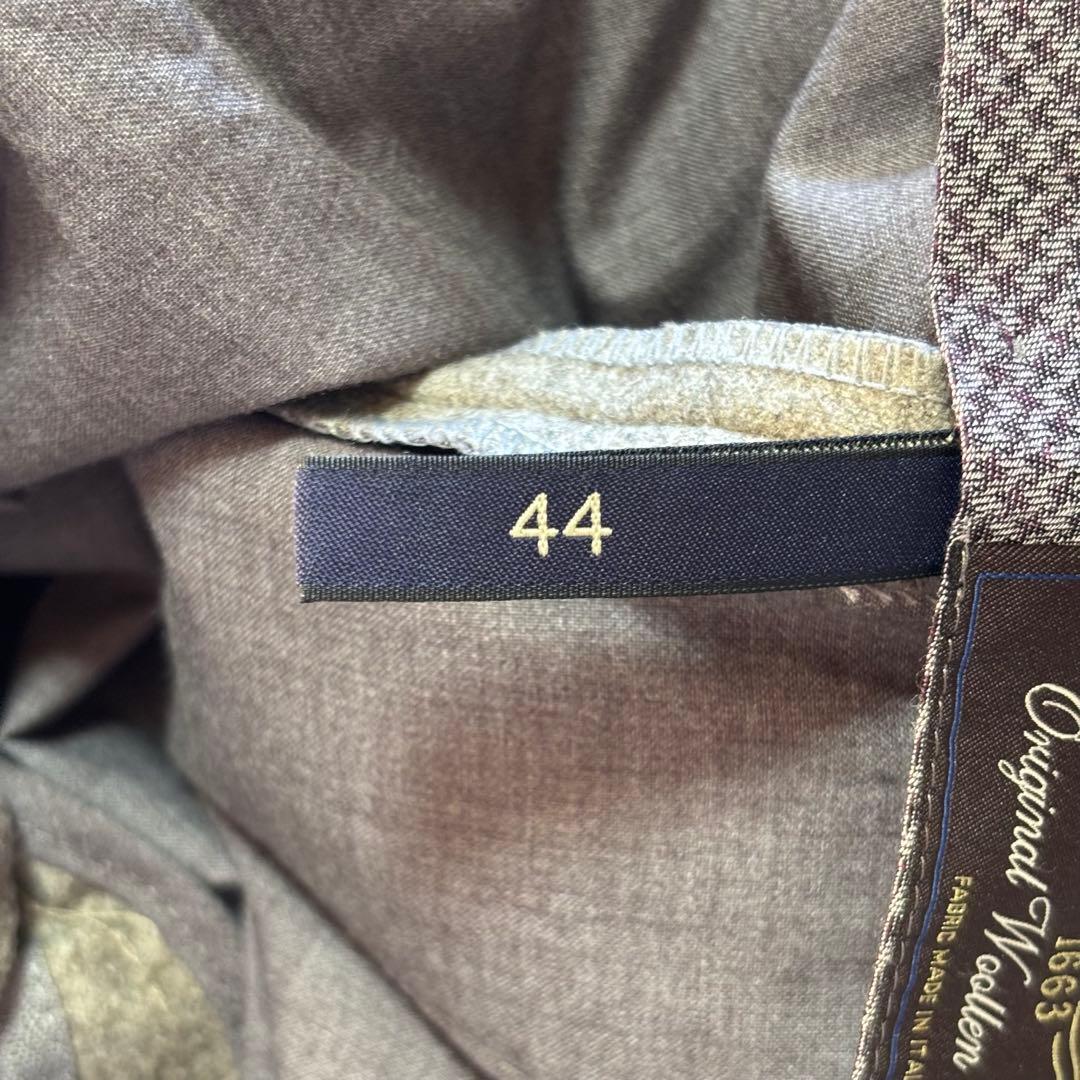 【極美品】GERMANO カノニコ ウールフラノサイドアジャスターパンツ 44