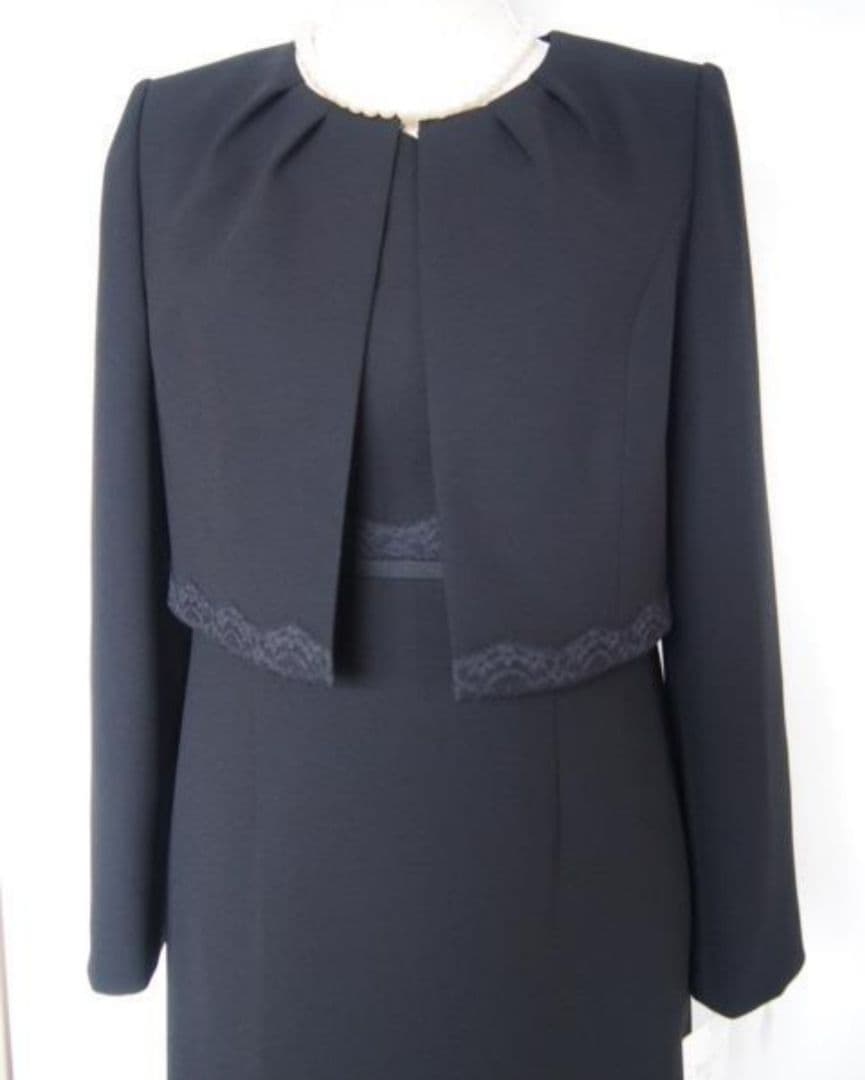 【美品】ELLE　東京ソワール　礼服　5.7万　ブラックフォーマル　11号