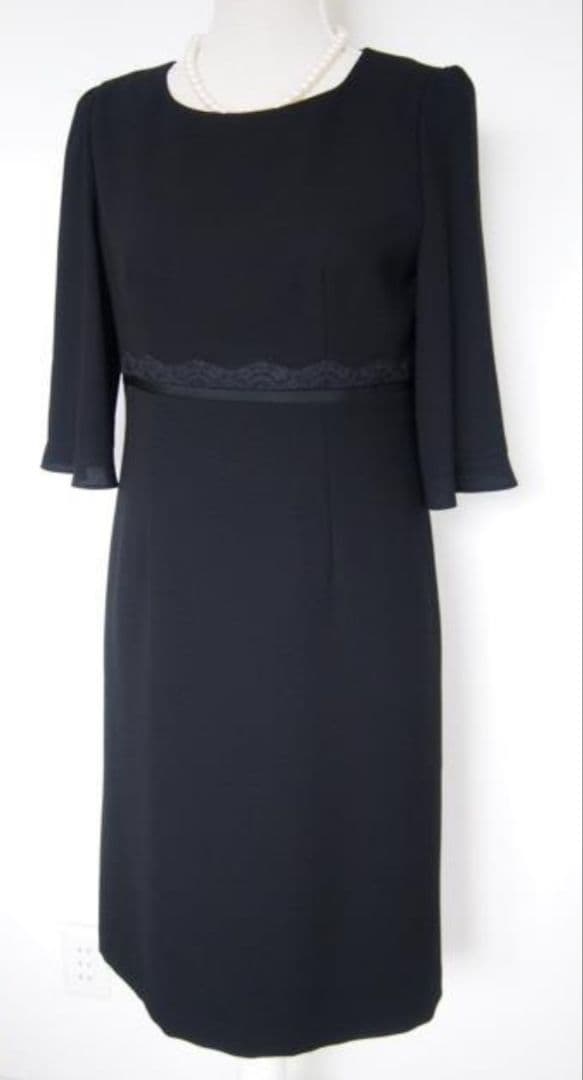 【美品】ELLE　東京ソワール　礼服　5.7万　ブラックフォーマル　11号