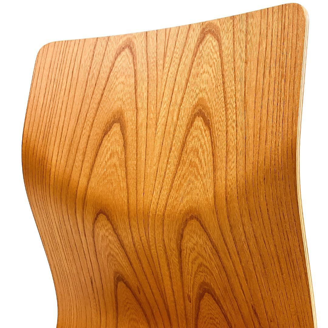 Tendo 天童木工 座椅子 2脚セット 藤森健次 曲げ木 ケヤキ板目 曲木⑲