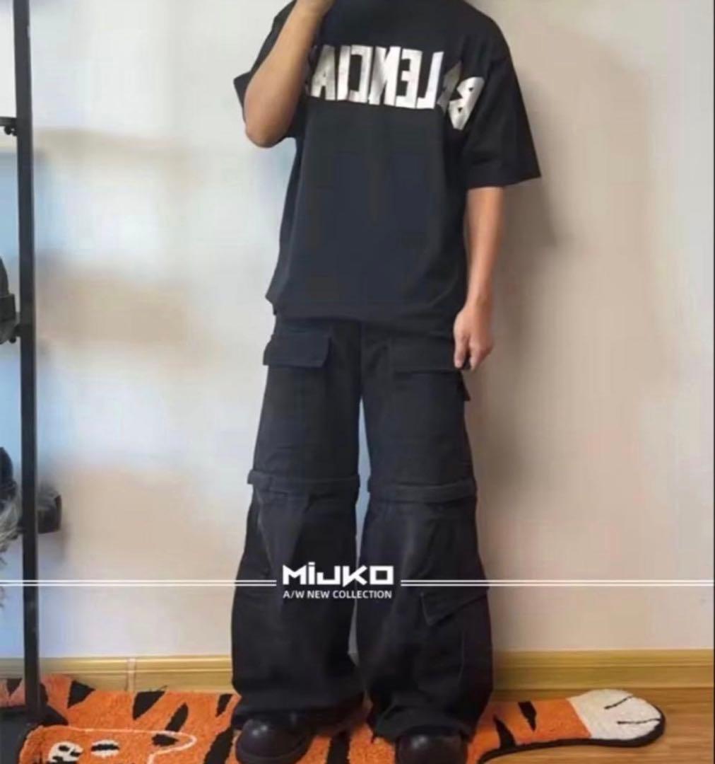 mijko デニム　フレアカーゴパンツ Mサイズ