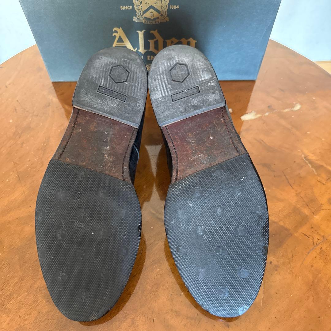 ALDEN ストレートチップ　BLACK CALF LEATHER SOLE