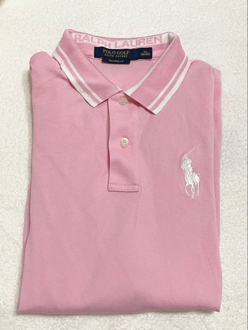 Polo Golf Ralph Lauren ピンク長袖ポロシャツ XS