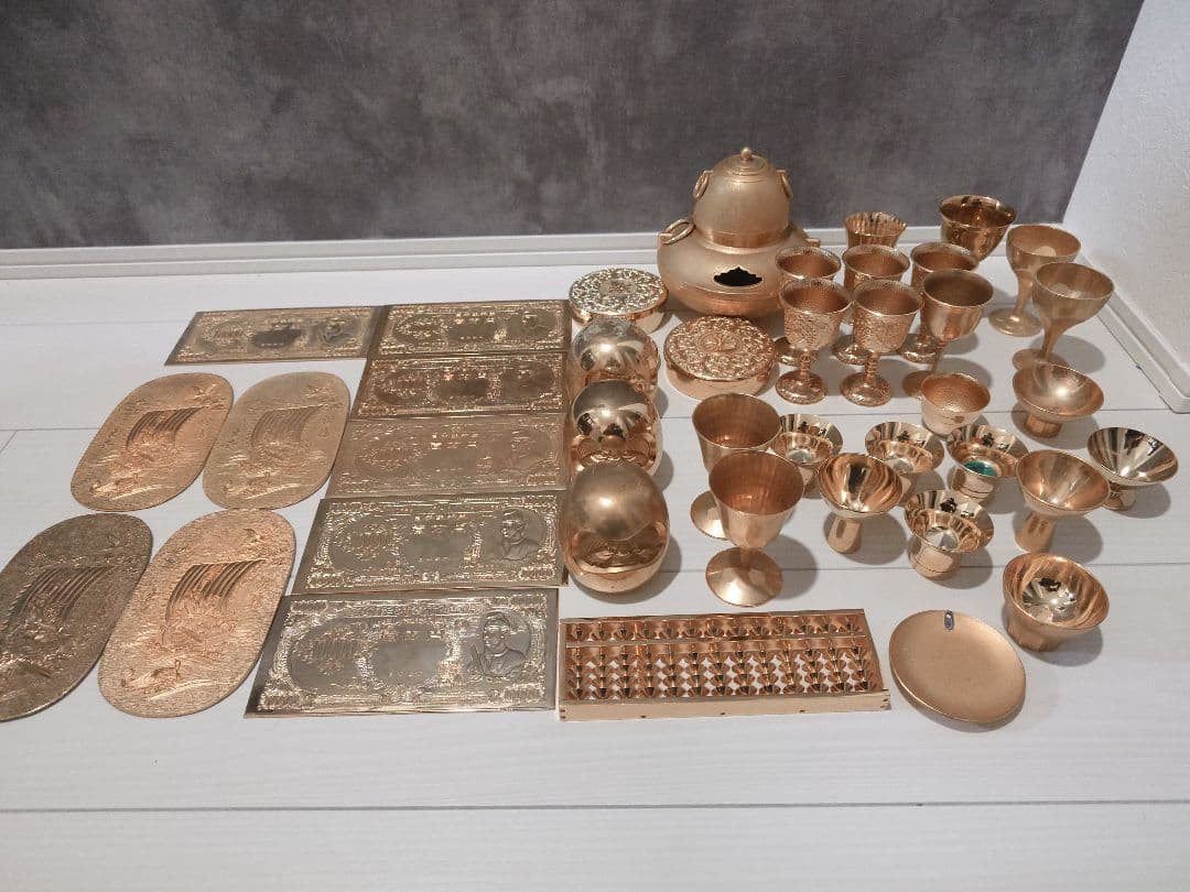 せ*ん様 金杯など 約8.5kg 金メッキ製品大量まとめ 24KGP ゴールドメ