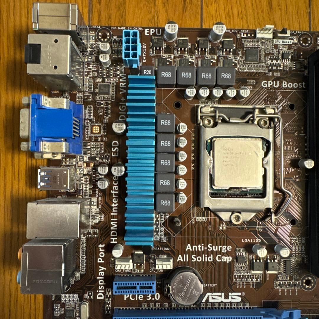 PBH77-V + CORE i7-3770/16gbメモリセット