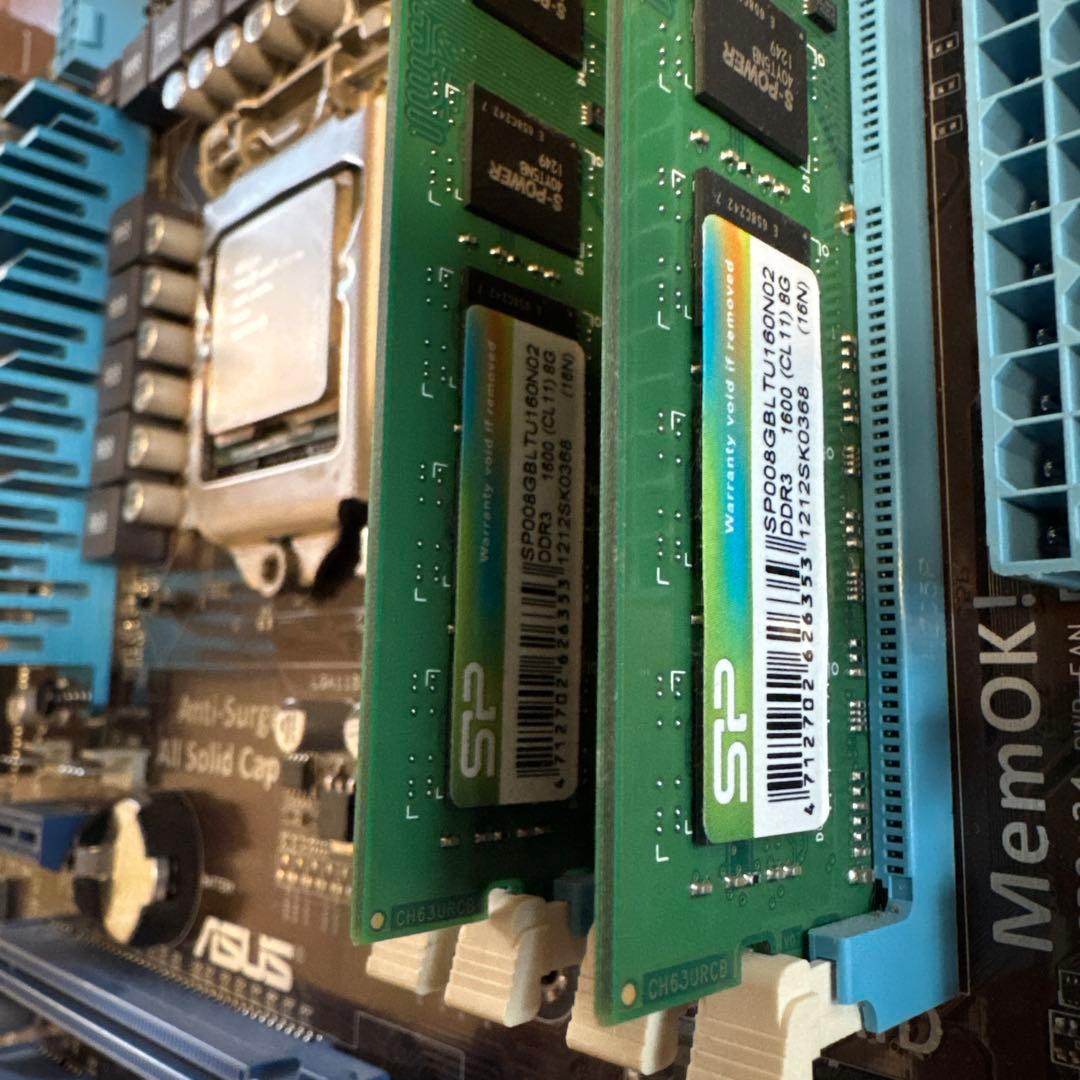 PBH77-V + CORE i7-3770/16gbメモリセット