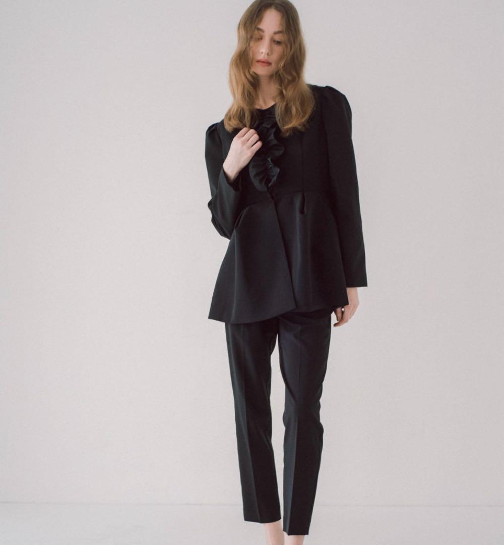 【美品】メゾンドドルチェ フルールジャケットblack Mサイズ