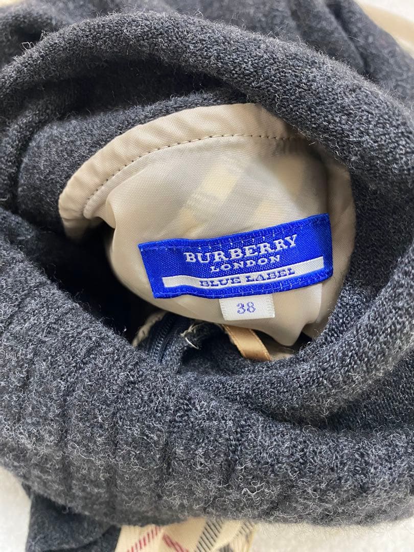 BURBERRY BLUE LABEL オフショルダー ワンピース ベルト