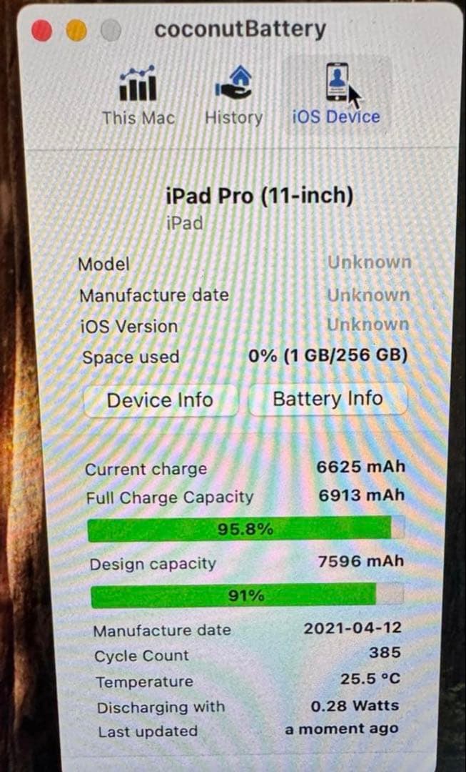 iPad Pro11インチ256GB（第3世代、M1）セルラー版