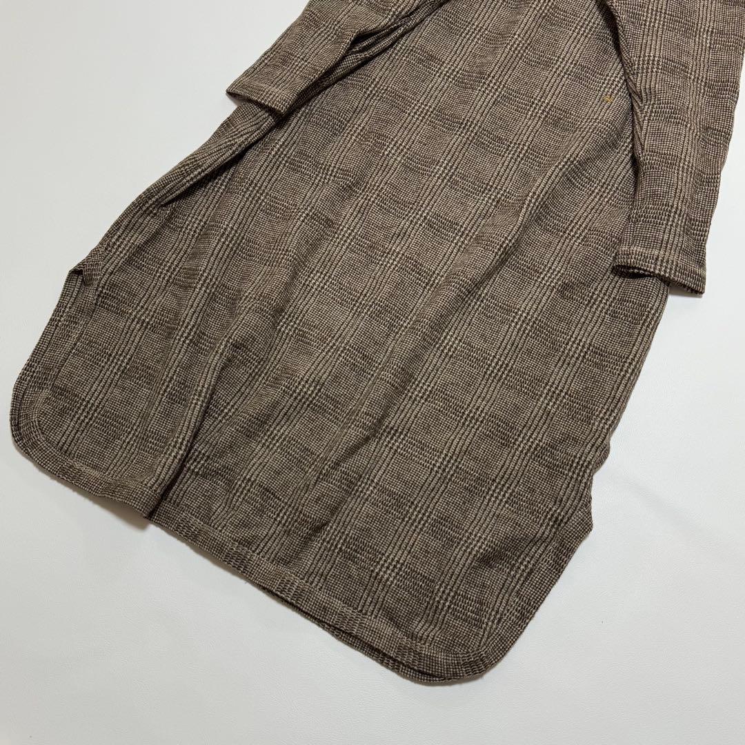 極美品 45R 45rpm ジャージフラノのドレス ワンピース ウール 現行タグ