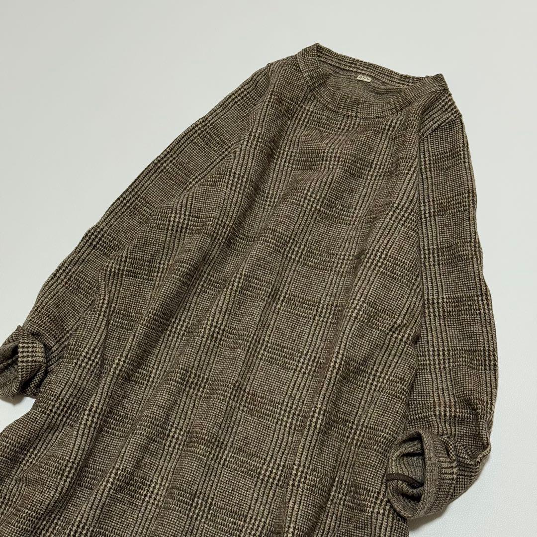 極美品 45R 45rpm ジャージフラノのドレス ワンピース ウール 現行タグ