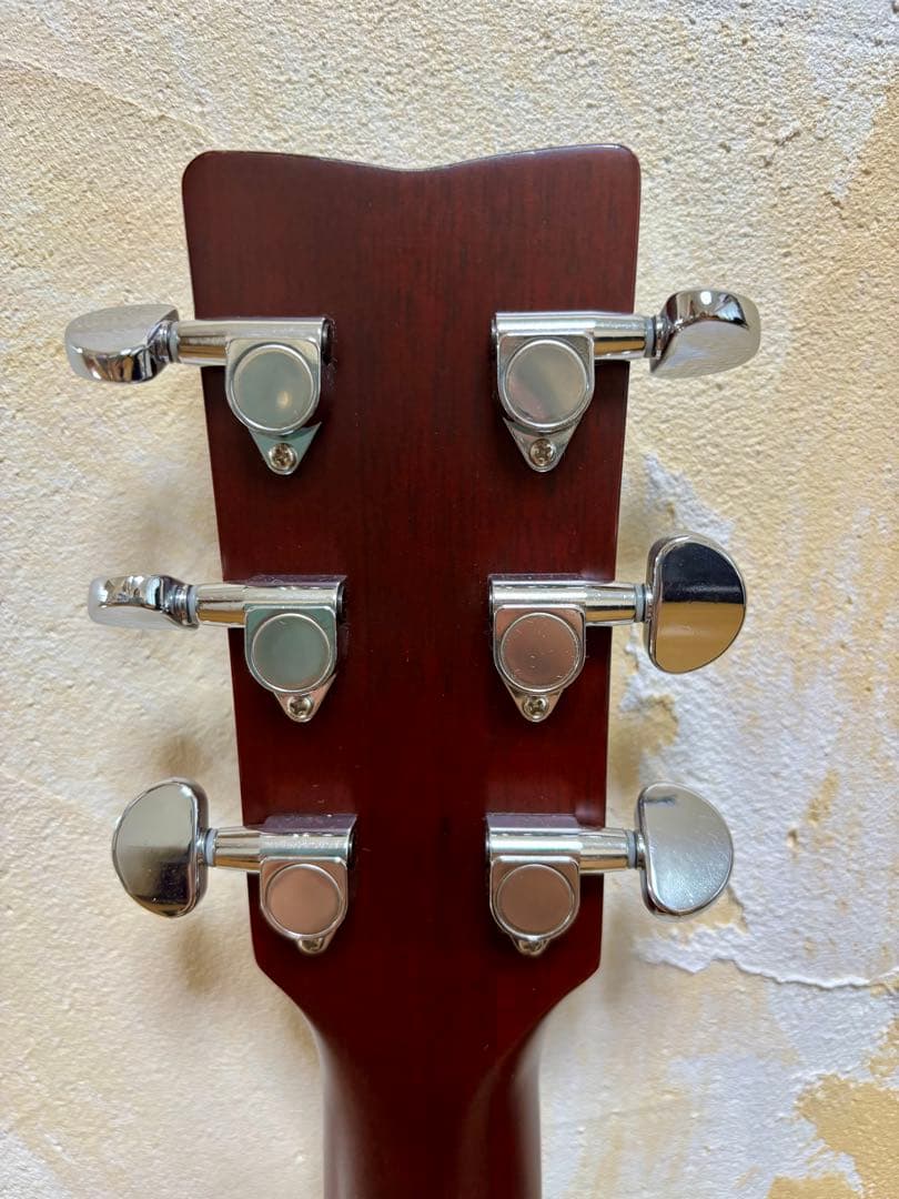 Yamaha アコースティックギター レッドグラデーション☆花☆