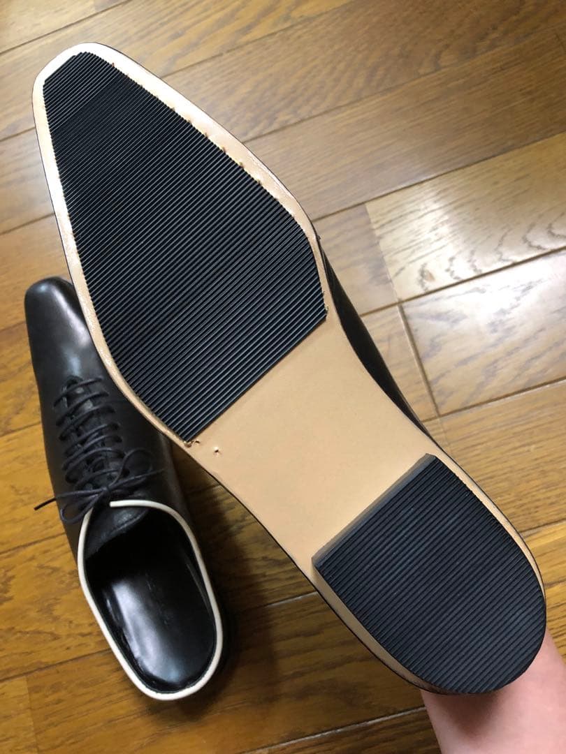 ヨウジヤマモトプリュスノワール 本革 ミュール 黒 23㎝ サイズ３