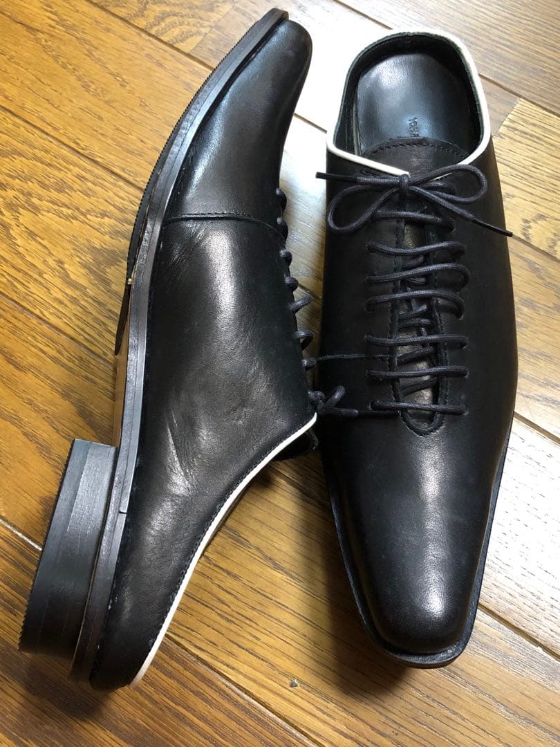 ヨウジヤマモトプリュスノワール 本革 ミュール 黒 23㎝ サイズ３