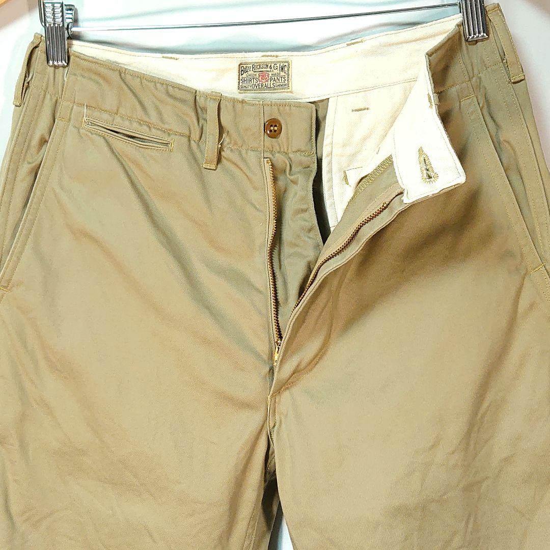 ✨美品✨バズリクソンズ チノパン BR40025 カーキ w30