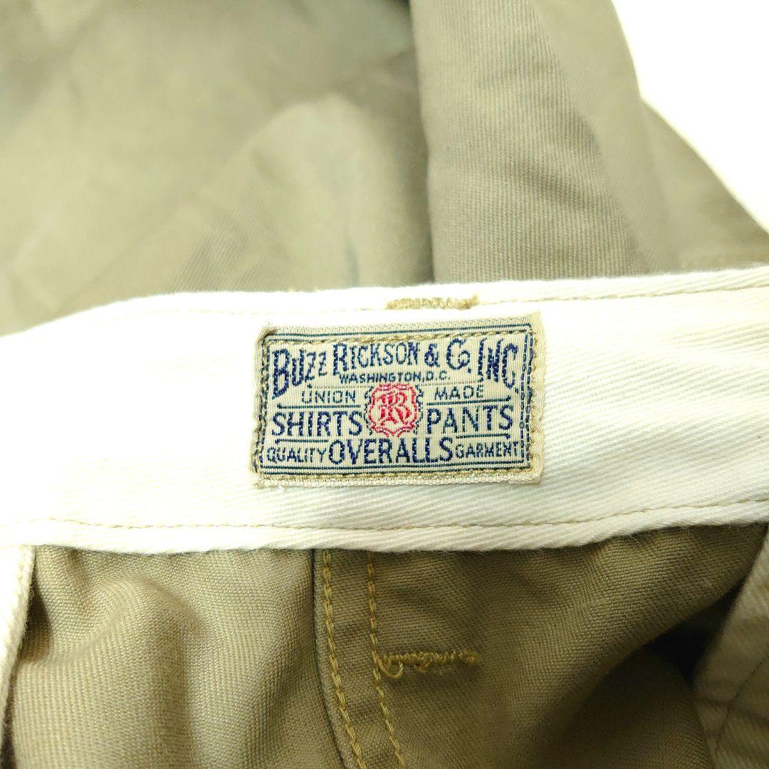 ✨美品✨バズリクソンズ チノパン BR40025 カーキ w30