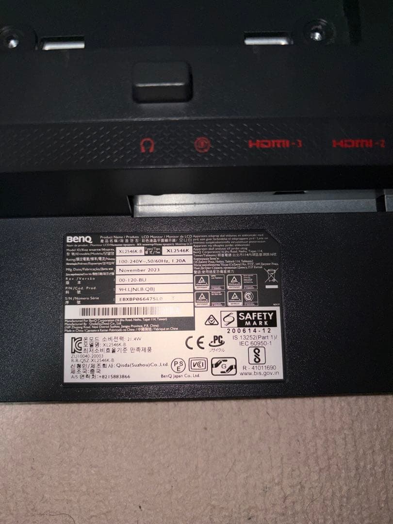 BenQ ZOWIE XL2546K ゲーミングモニター 24.5型