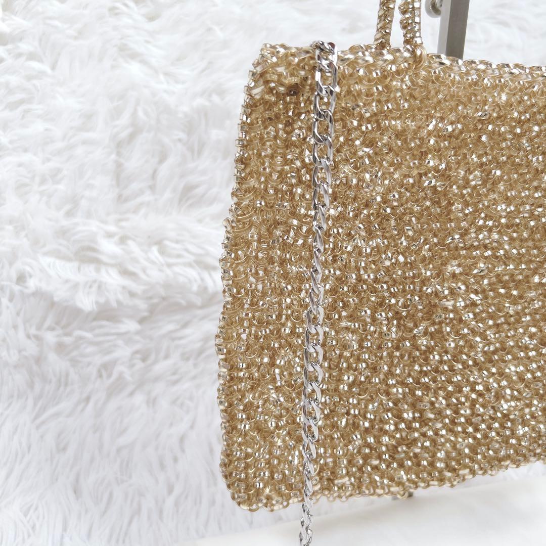 極美品✨アンテプリマ スタンダードスクエア ミディアム シャンパンゴールド