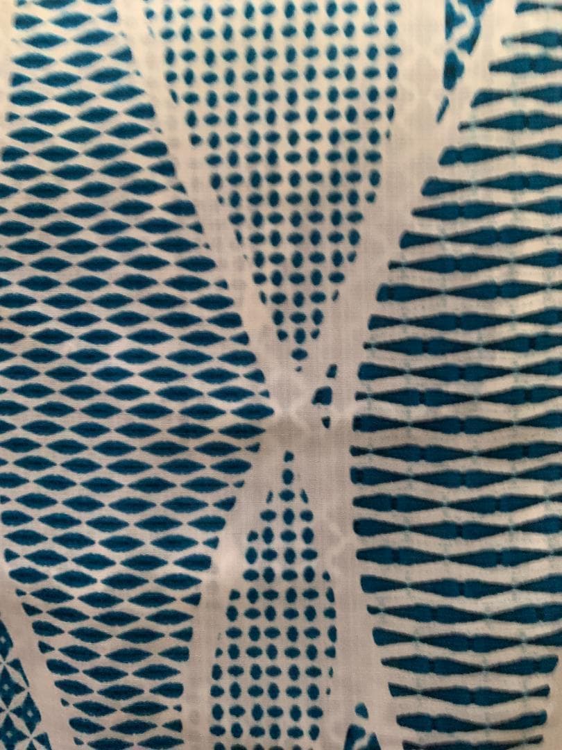 画像の帯の色違い 赤グラデ 帯付き◆◆ノー皺加工最高級カルキュロ◆碧玉波浴衣