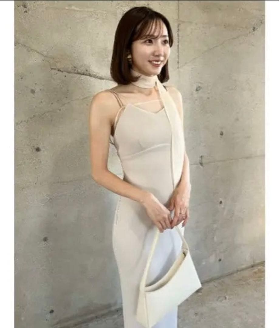 anuans シアーレイヤーキャミワンピース