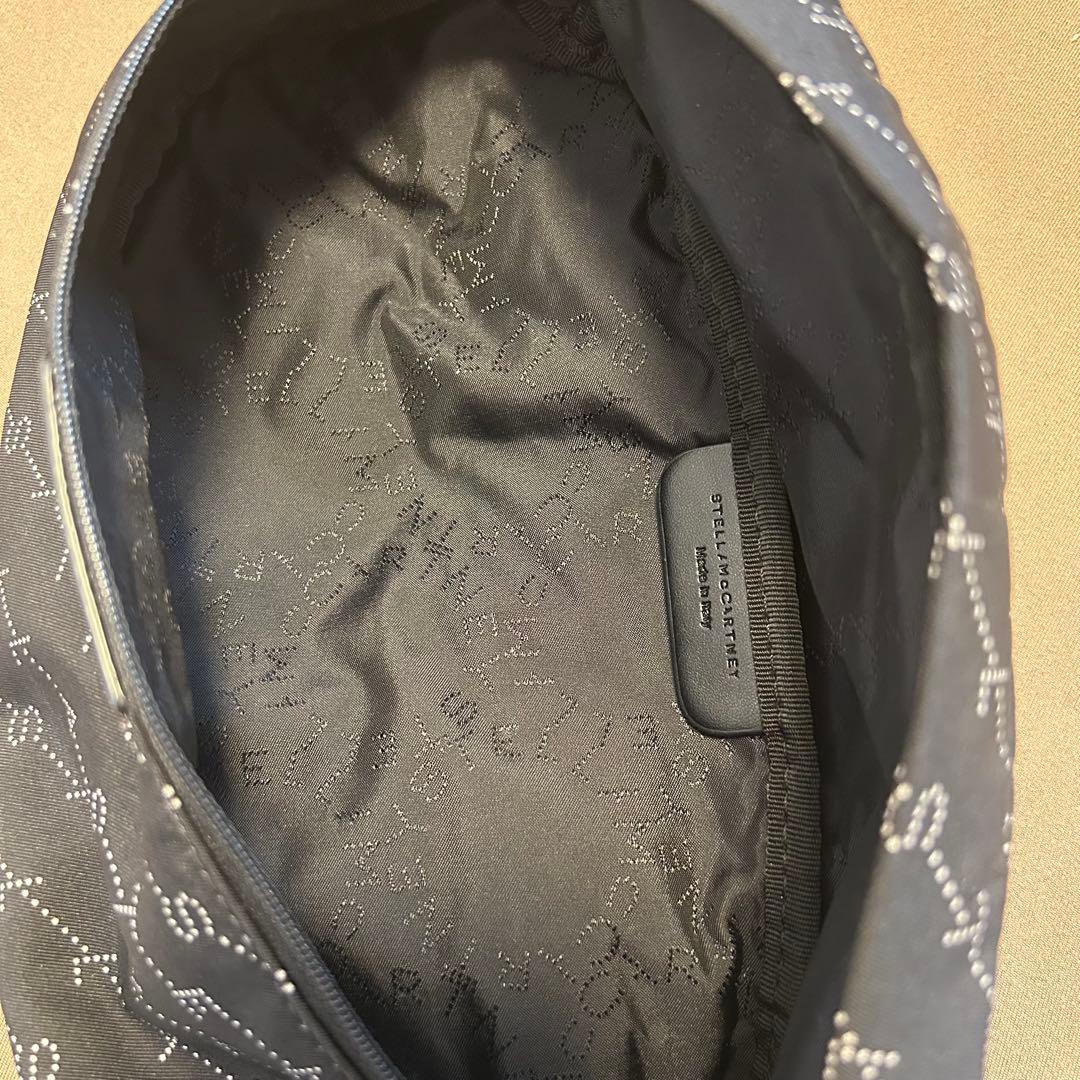 ステラマッカートニー　ボディバッグ　ナイロン　総柄　ブラック 黒