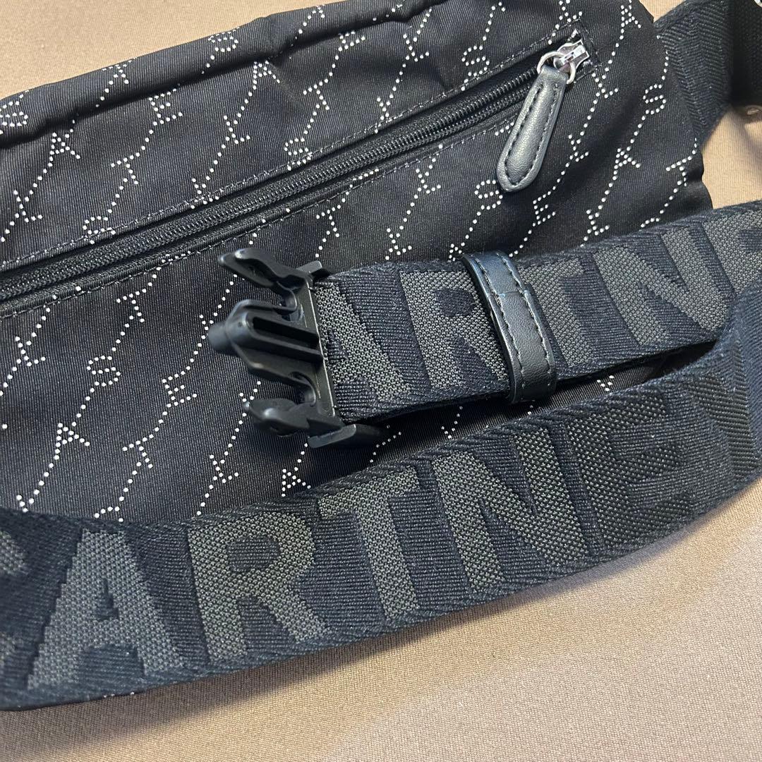 ステラマッカートニー　ボディバッグ　ナイロン　総柄　ブラック 黒