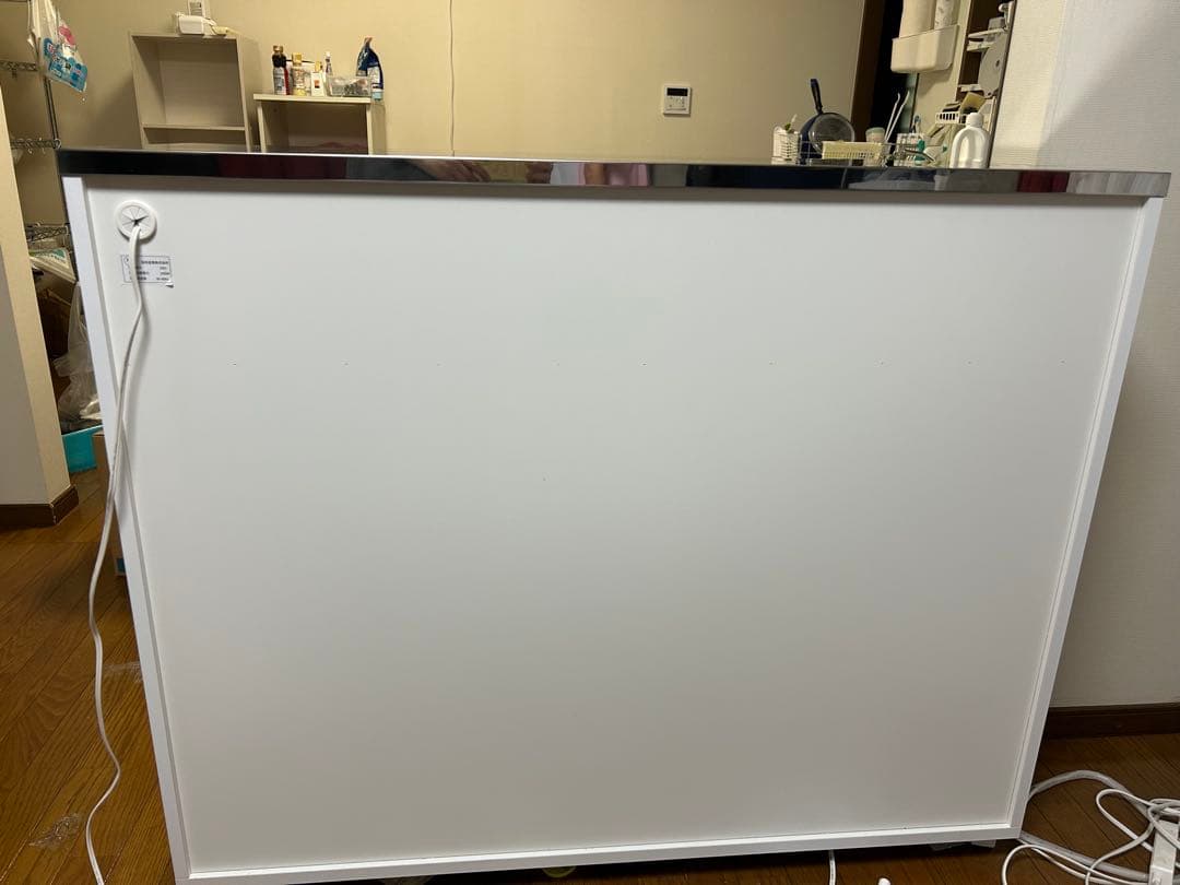 ステンレス天板のキッチンカウンター　120cm ハイタイプ