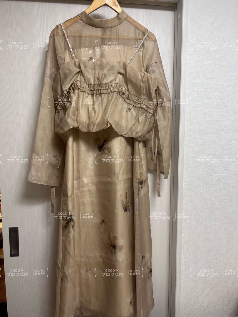 スーツ・フォーマル・ドレス WILLFULLY pearl shoulder camisole set