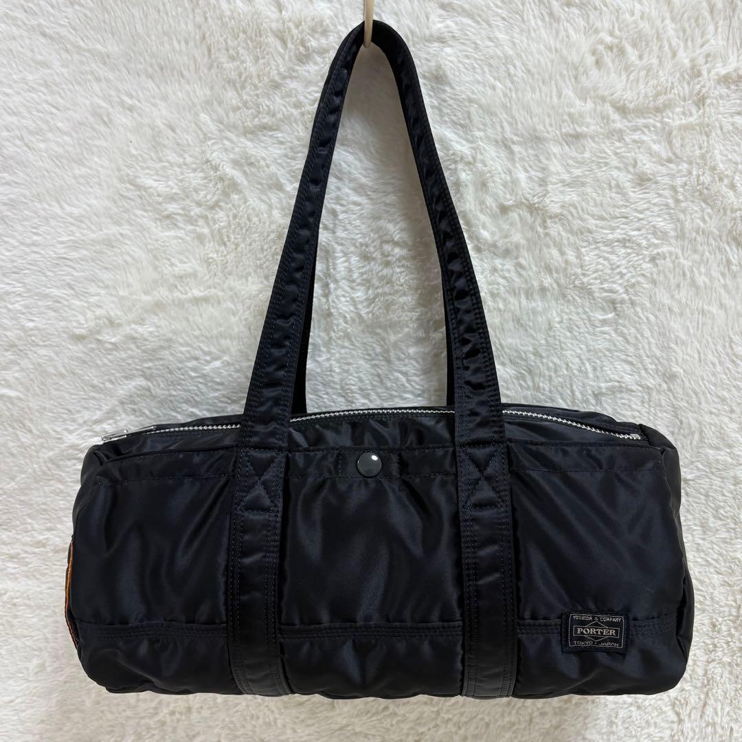 極上品✨人気 ポーター タンカー ミニボストンバッグ ドラム Sサイズ ブラック