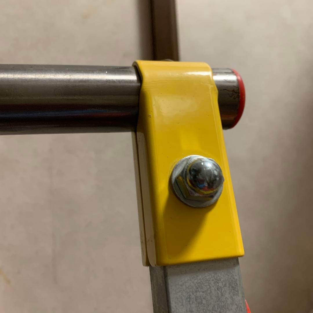 子供用折りたたみ鉄棒　吊り輪付き　室内遊具