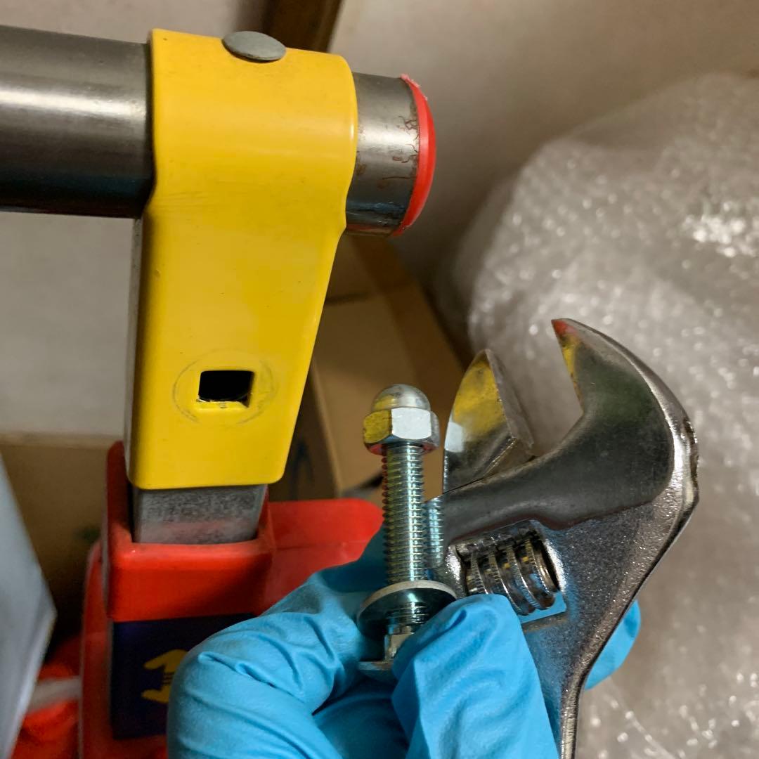 子供用折りたたみ鉄棒　吊り輪付き　室内遊具