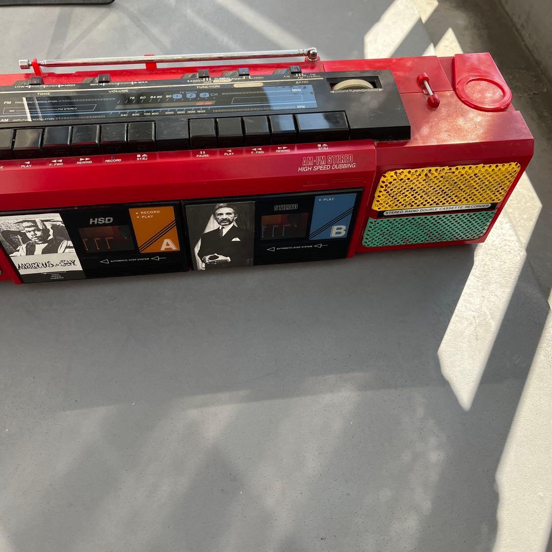 レゲエ　ジャマイカ　カセット　レコード　ラジカセ　ラスタカラー　80s