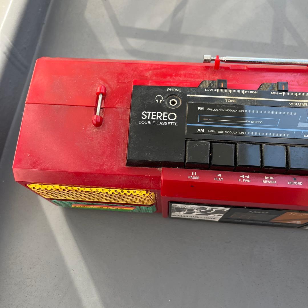 レゲエ　ジャマイカ　カセット　レコード　ラジカセ　ラスタカラー　80s